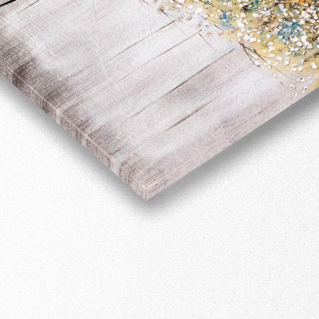 Canvas print Tree leaves, panoramic