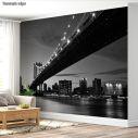 Wallpaper Manhattan Bridge grayscale