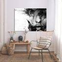 Canvas print Portrait black and white