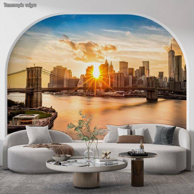 WallpaperBrooklyn bridge & lower Manhattan