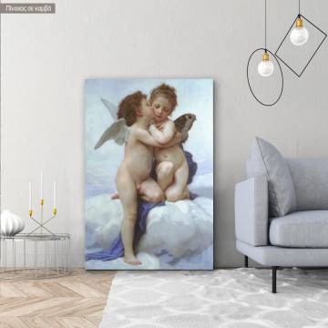 Πίνακας ζωγραφικής Έρωτας και ψυχή, Bouguereau W. A. αντίγραφο σε καμβά