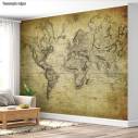 Ταπετσαρία τοίχου Vintage world map 1814