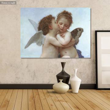Canvas print Cupid and Psyche detail, Bouguereau W. A.