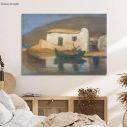 Canvas print Dreaming house, Ydra, Oikonomou