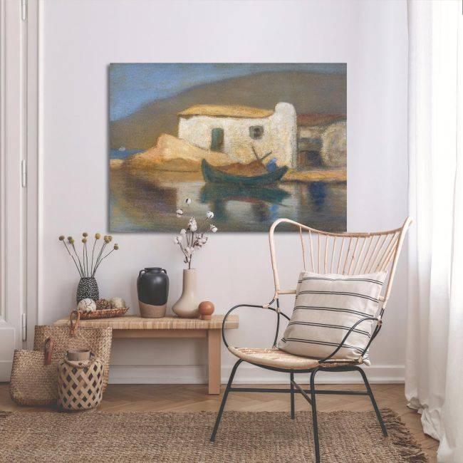 Canvas print Dreaming house, Ydra, Oikonomou