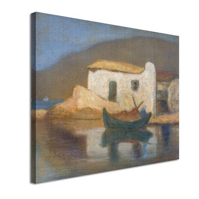 Canvas print Dreaming house, Ydra, Oikonomou