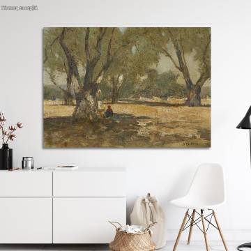 Canvas print Under the olive tree , Oikonomou