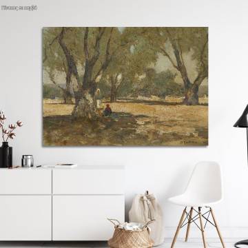 Canvas print Under the olive tree , Oikonomou