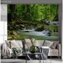 Ταπετσαρία τοίχου Ρυάκι στο δάσος