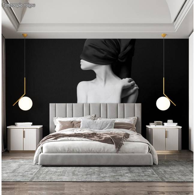 Ταπετσαρία τοίχου Γυναίκα με μαντήλι στα μάτια