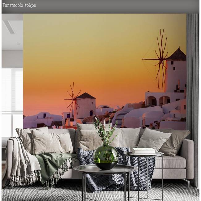 Wallpaper Windmills on the island