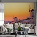Ταπετσαρία τοίχου Ανεμόμυλοι στο νησί