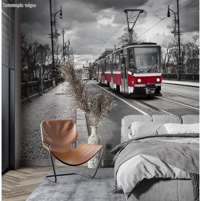 Wallpaper Tram in the city 