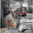 Ταπετσαρία τοίχου Tram in the city 