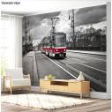 Ταπετσαρία τοίχου Tram in the city 