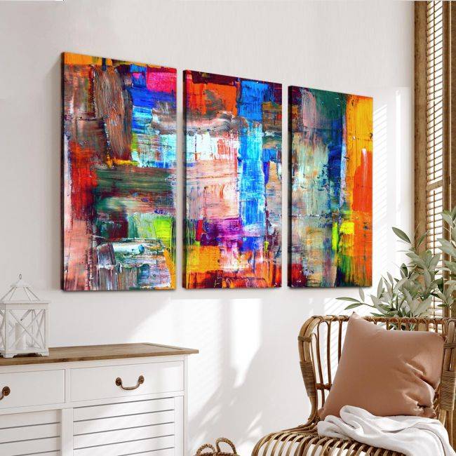 Canvas print Abstract patterns VI,3 panels