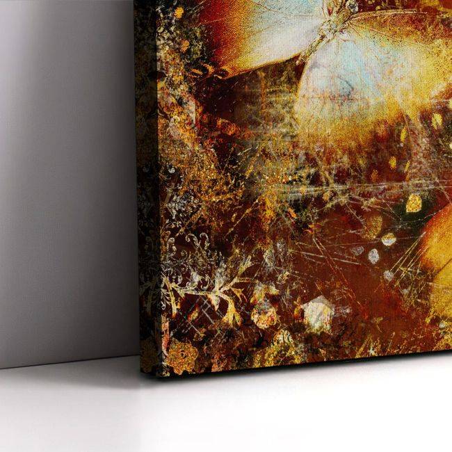 Πίνακας σε καμβά Butterfly I artistic, τρίπτυχος, καμβάς 8