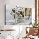 Canvas print Breaking the waves,3 panels