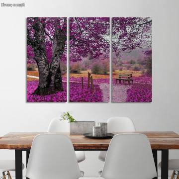 Canvas print Purple dream,3 panels
