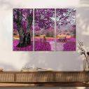 Canvas print Purple dream,3 panels