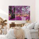 Canvas print Purple dream,3 panels