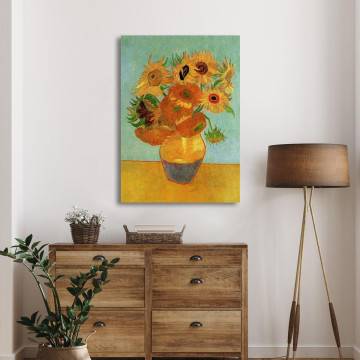 Canvas print Sunflowers by Vincent van Gogh Framed canvas View 1 2