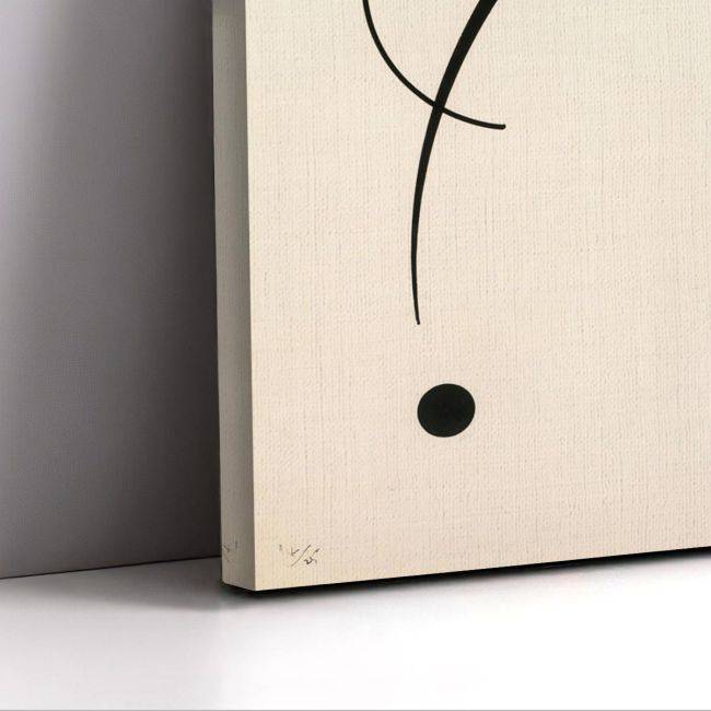 Πίνακας ζωγραφικής Free curve to the point, Kandinsky W, καμβάς 7
