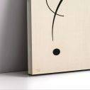 Canvas print Free curve to the point, Kandinsky W.