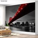 Ταπετσαρία τοίχου Red Manhattan bridge