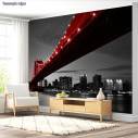 Wallpaper Red Manhattan bridge