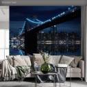 Wallpaper Brooklyn bridge and Manhattan skyline
