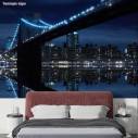 Ταπετσαρία τοίχου Brooklyn bridge and Manhattan skyline