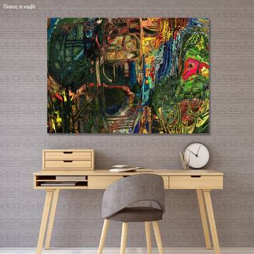 Canvas print Symmetry abstract Framed canvas View 1 2