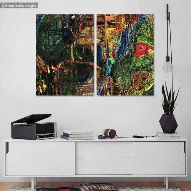 Canvas print Symmetry abstract, two panels