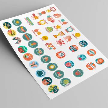 Creative Encouragement Stickers, good job