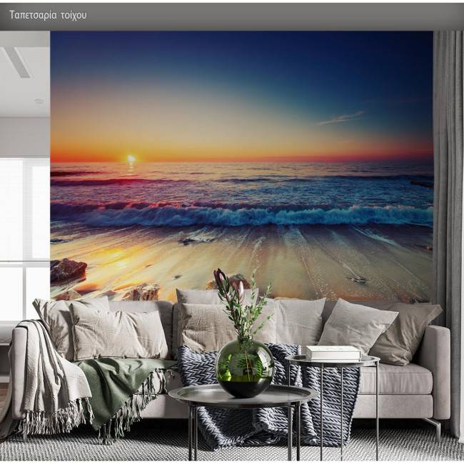 Ταπετσαρία τοίχου Sunrise over the sea