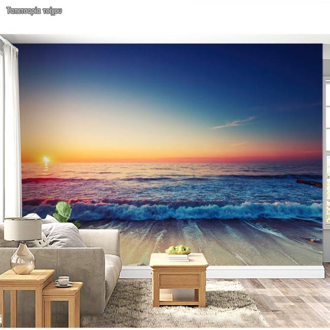 Wallpaper Sunrise over the sea