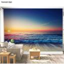 Wallpaper Sunrise over the sea