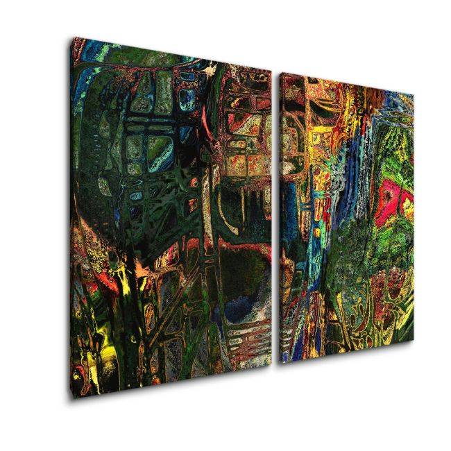 Canvas print Symmetry abstract, two panels