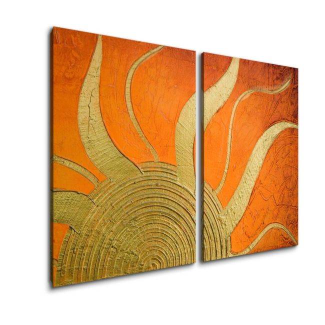Πίνακας σε καμβά Sunlight, δίπτυχος, καμβάς 6