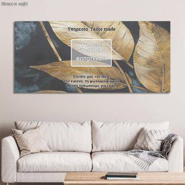 Canvas print with your photo panoramic