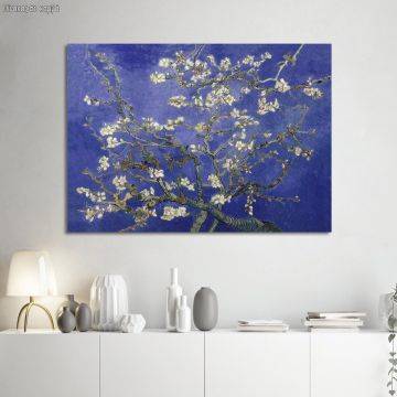 Canvas print Blossoming almond tree (mauve), Vincent van Gogh