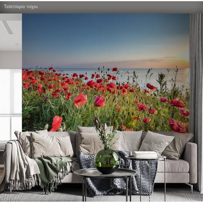 Ταπετσαρία τοίχου, Θάλασσα παπαρούνες