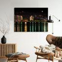 Canvas print Thessaloniki with full moon