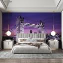 Ταπετσαρία τοίχουLondon bridge in mauve