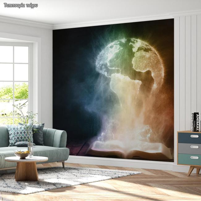 Ταπετσαρία τοίχου Book and globe