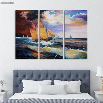 Canvas print The wind,3 panels