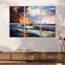 Canvas print The wind,3 panels