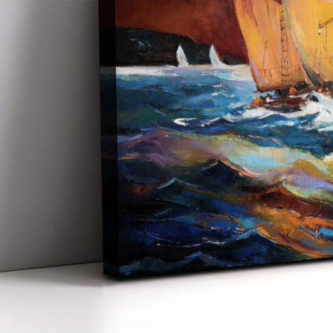 Canvas print The wind,3 panels