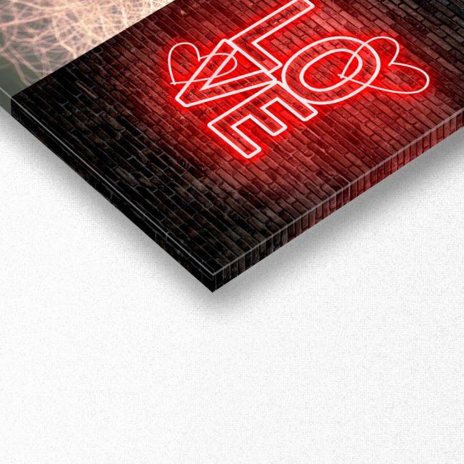 Πίνακας σε καμβά Love in three parts, πανοραμικός